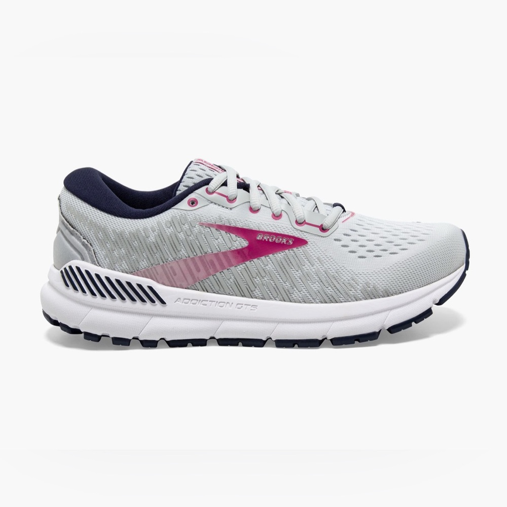 Brooks Addiction GTS 15 Women’s Sz 7.5 Oyster/Peacoat/Lilac Rose NIB